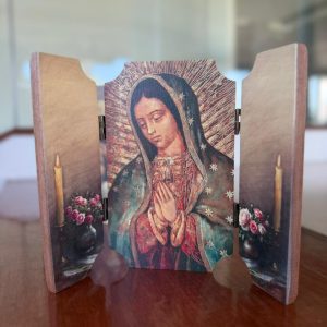 Our Lady of Guadalupe â€” Small Wooden Triptych